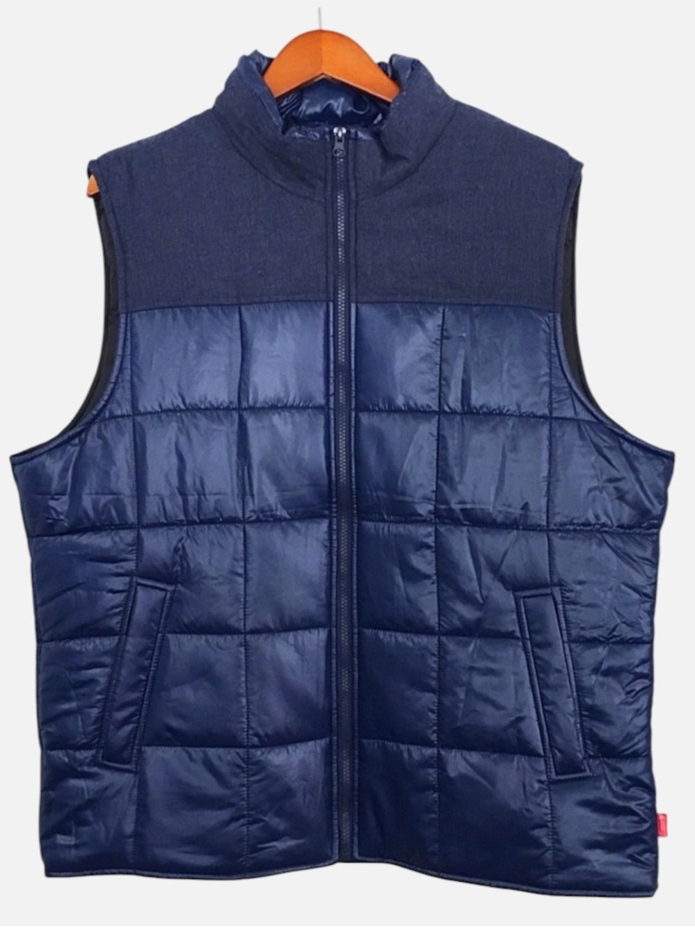 Coleman Men's Quilted Navy Puffer Sleeveless Vest